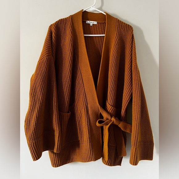 Madewell Madison Side Tie Cardigan - Sz Medium - Picture 3 of 8